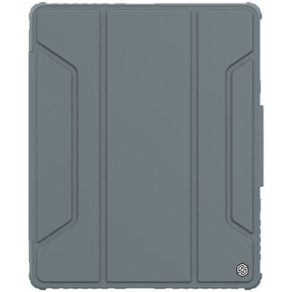 Nillkin Nillkin - Tablethoes geschikt voor iPad Pro 12.9 2020 (12.9 Inch) - PU Leren Extreme Tri-Fold Book Case - iPad Pro 12.9 hoes met Camera protectie - iPad hoes Met Sleep/Wake-up Functie - Grijs