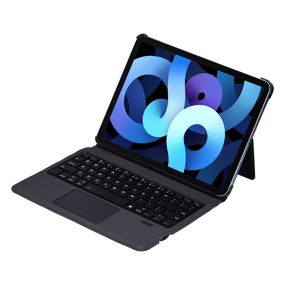 Case2go - Bluetooth Toetsenbord hoes - geschikt voor de Apple iPad 11 Pro 2021/2020/2018 - QWERTY - Touchpad - Zwart afbeelding
