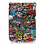 Case2go - E-reader hoesje voor PocketBook Touch Lux 5 - Sleepcover - Auto/Wake functie - Magnetische sluiting - Graffiti