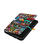 Case2go - E-reader hoesje voor PocketBook Touch Lux 5 - Sleepcover - Auto/Wake functie - Magnetische sluiting - Graffiti