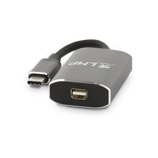 LMP LMP - Aluminium USB-C naar Mini Displayport Adapter - Max. 4K @ 60 Hz adapter - Grijs