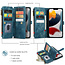 CaseMe - Telefoonhoesje geschikt voor iPhone 12 Pro Max - Wallet Book Case met ritssluiting - Magneetsluiting - Blauw