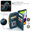 CaseMe - Telefoonhoesje geschikt voor Samsung Galaxy A72 - Wallet Book Case met ritssluiting - Magneetsluiting - Blauw