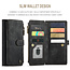 CaseMe - Telefoonhoesje geschikt voor iPhone 13 Pro Max - Wallet Book Case met ritssluiting - Magneetsluiting - Zwart