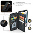 CaseMe - Telefoonhoesje geschikt voor iPhone 13 Pro - Wallet Book Case met ritssluiting - Magneetsluiting - Zwart