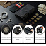 CaseMe - Telefoonhoesje geschikt voor iPhone 12 Mini - Wallet Book Case met ritssluiting - Magneetsluiting - Zwart