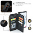 CaseMe - Telefoonhoesje geschikt voor Samsung Galaxy S21 FE - Wallet Book Case met ritssluiting - Magneetsluiting - Zwart