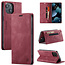 AutSpace - Telefoonhoesje geschikt voor Apple iPhone 13 - Wallet Book Case - Magneetsluiting - met RFID bescherming - Rood