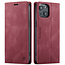 AutSpace - Telefoonhoesje geschikt voor Apple iPhone 13 - Wallet Book Case - Magneetsluiting - met RFID bescherming - Rood