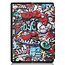 Case2go - Tablet Hoes geschikt voor Microsoft Surface Pro 8 - Tri-Fold Book Case - Graffiti