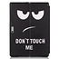 Case2go - Tablet Hoes geschikt voor Microsoft Surface Pro 8 - Tri-Fold Book Case - Don't Touch Me