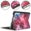 Case2go - Tablet Hoes geschikt voor Microsoft Surface Pro 8 - Tri-Fold Book Case - Galaxy