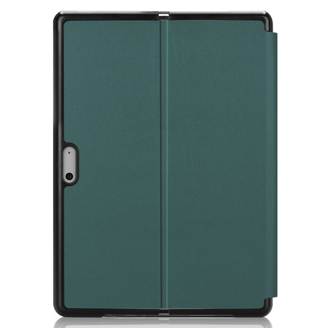 Case2go - Tablet Hoes geschikt voor Microsoft Surface Pro 8 - Tri-Fold Book Case - Donker Groen