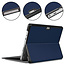 Case2go - Tablet Hoes geschikt voor Microsoft Surface Pro 8 - Tri-Fold Book Case - Donker Blauw