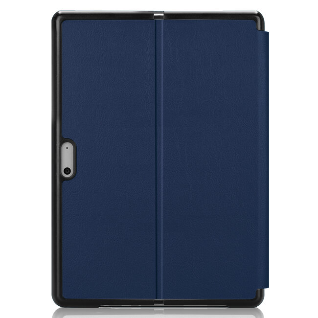 Case2go - Tablet Hoes geschikt voor Microsoft Surface Pro 8 - Tri-Fold Book Case - Donker Blauw
