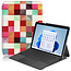 Case2go - Tablet Hoes geschikt voor de Microsoft Surface Go 3 - Tri-Fold Book Case - Blocks