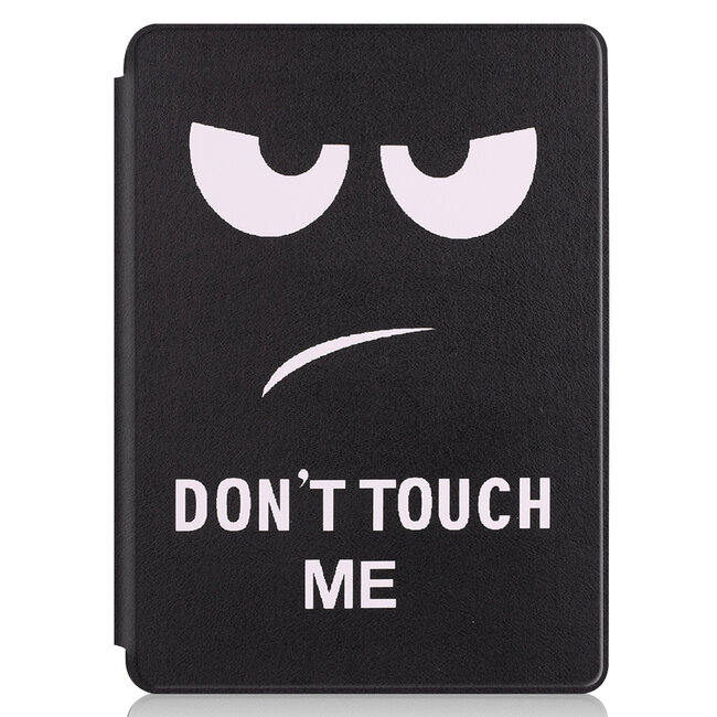 Case2go - Tablet Hoes geschikt voor de Microsoft Surface Go 3 - Tri-Fold Book Case - Don't touch me