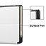 Case2go - Tablet Hoes geschikt voor de Microsoft Surface Go 3 - Tri-Fold Book Case - Wit
