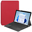 Case2go - Tablet Hoes geschikt voor de Microsoft Surface Go 3 - Tri-Fold Book Case - Rood