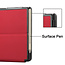 Case2go - Tablet Hoes geschikt voor de Microsoft Surface Go 3 - Tri-Fold Book Case - Rood