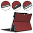 Case2go - Tablet Hoes geschikt voor de Microsoft Surface Go 3 - Tri-Fold Book Case - Donker Rood