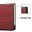 Case2go - Tablet Hoes geschikt voor de Microsoft Surface Go 3 - Tri-Fold Book Case - Donker Rood