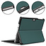 Case2go - Tablet Hoes geschikt voor de Microsoft Surface Go 3 - Tri-Fold Book Case - Donker Groen