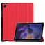 Case2go Tablet hoes geschikt voor Samsung Galaxy Tab A8 (2022 &amp; 2021) tri-fold hoes met auto/wake functie - 10.5 inch - Rood