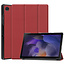 Case2go Tablet hoes geschikt voor Samsung Galaxy Tab A8 (2022 &amp; 2021) tri-fold hoes met auto/wake functie - 10.5 inch - Donker Rood