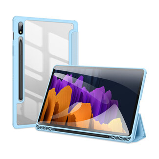 Dux Ducis - Tablet hoes geschikt voor Samsung Galaxy Tab S7 - Toby Serie - Tri-Fold Book Case - Blauw