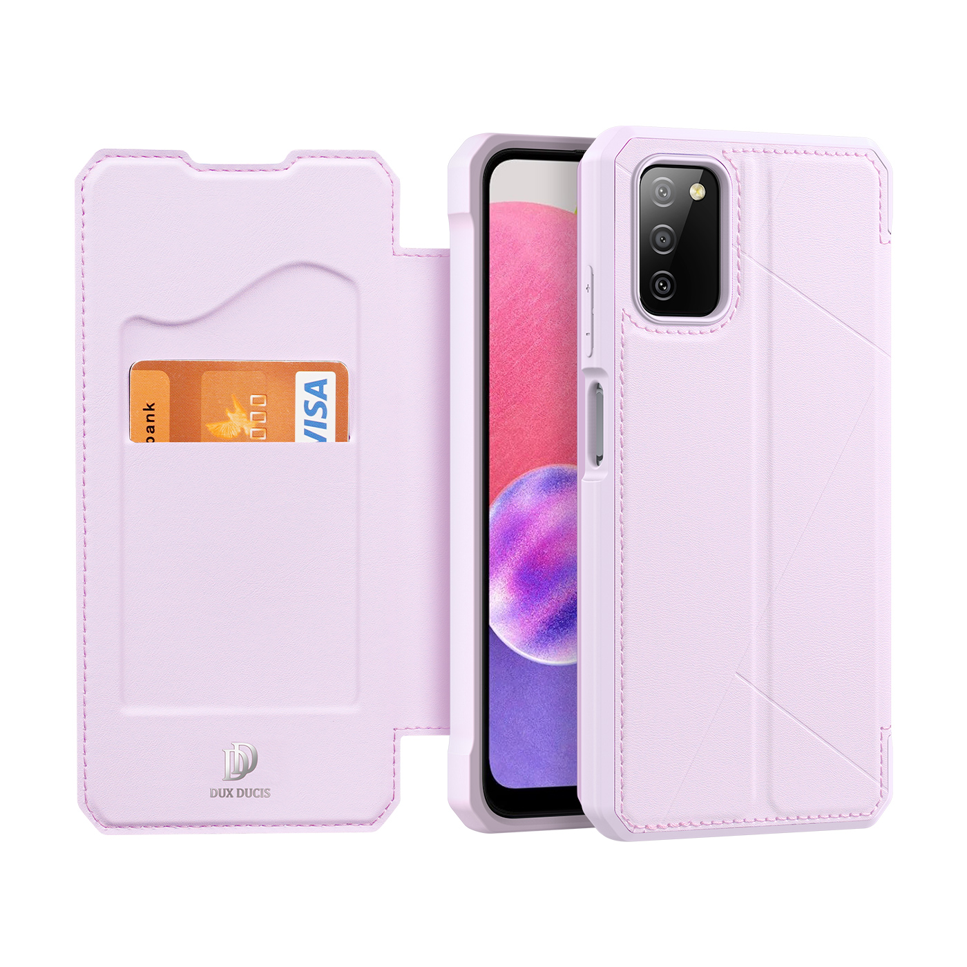 Telefoonhoesje geschikt voor Samsung Galaxy A03s - Dux Ducis Skin X Case - Roze afbeelding