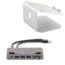 LMP - Ergonomische laptop standaard + aansluitbare USB-C Hub - Laptophouder - Geschikt voor 12 tot 17 inch - Aluminium - Space Grey