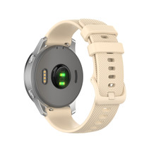 Case2go - Siliconen bandje geschikt voor Garmin Smartwatch Venu 2S / Vivomove 3s /Vivoactive 4s / Active S - 18 MM - Beige