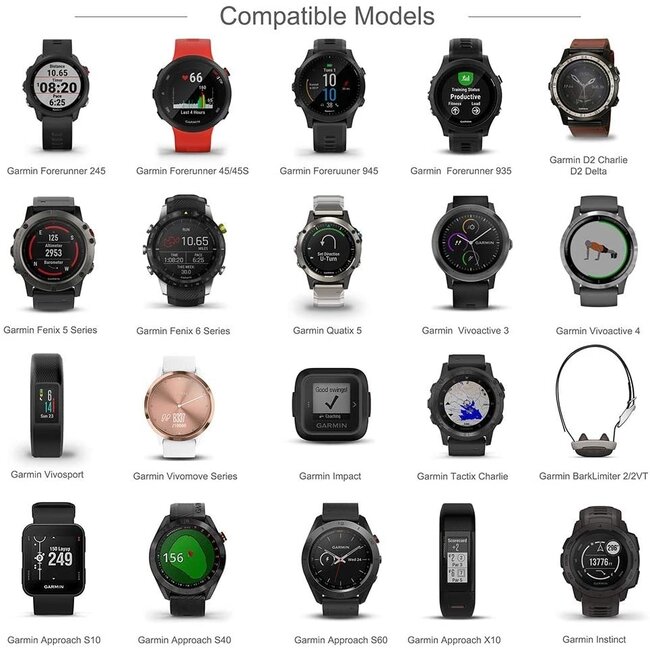 Case2go - OTG Adapter geschikt voor Garmin - Micro USB naar Garmin Smartwatch connector - USB Adapter - Oplader - Zwart