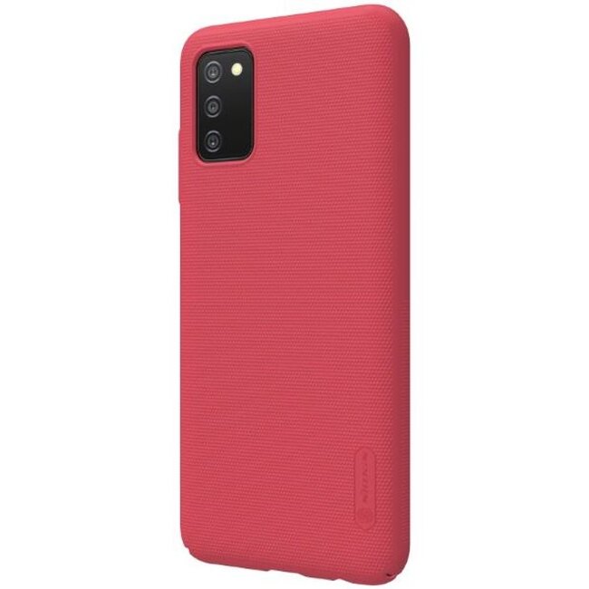 Nillkin Super Frosted Shield Hoesje geschikt voor Galaxy A03S Hoesje Rood