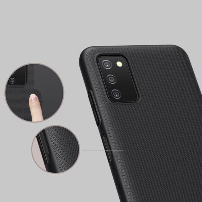 Nillkin Super Frosted Shield Hoesje geschikt voor Galaxy A03S Hoesje Rood