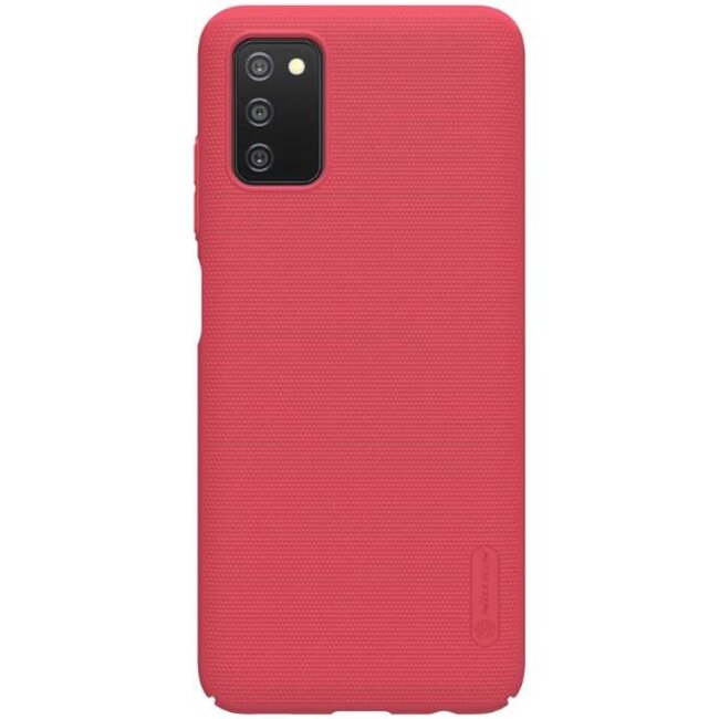 Nillkin - Telefoonhoesje geschikt voor Samsung Galaxy A03s - Super Frosted Shield - Back Cover - Rood