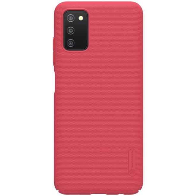 Nillkin - Telefoonhoesje geschikt voor Samsung Galaxy A03s - Super Frosted Shield - Back Cover - Rood afbeelding