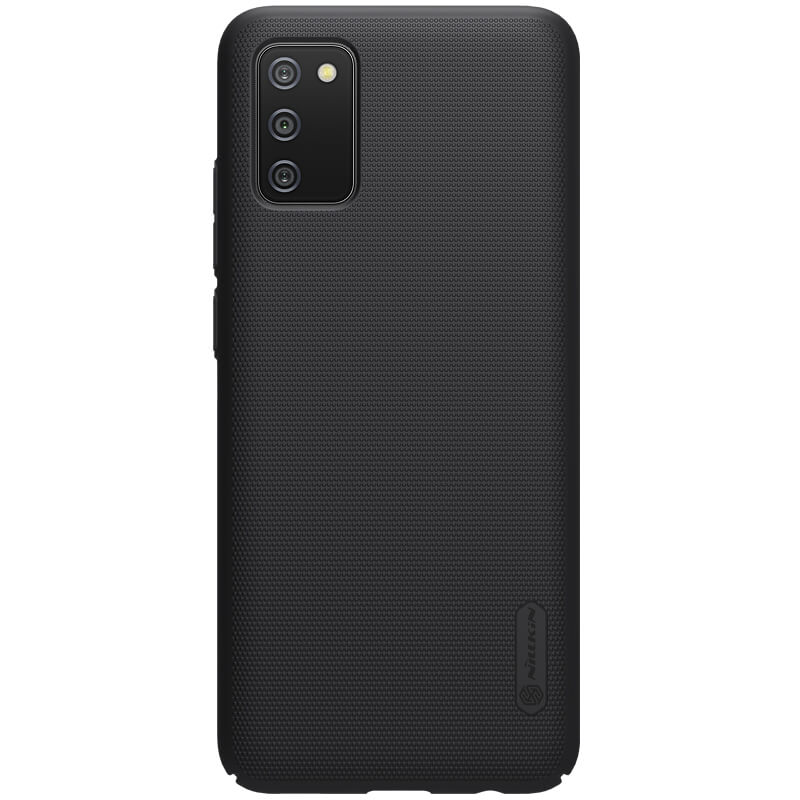 Nillkin - Telefoonhoesje geschikt voor Samsung Galaxy A03s - Super Frosted Shield - Back Cover - Zwart afbeelding