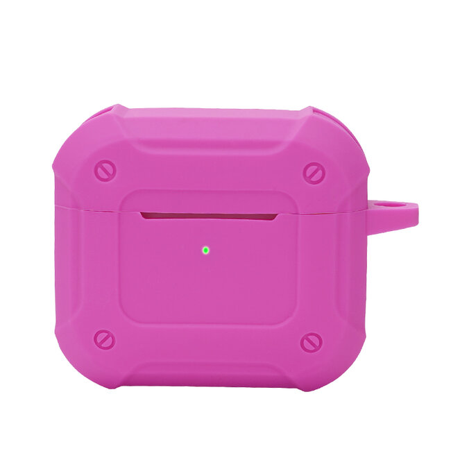 Case2go - Hoesje geschikt voor Apple Airpods Pro - Magenta