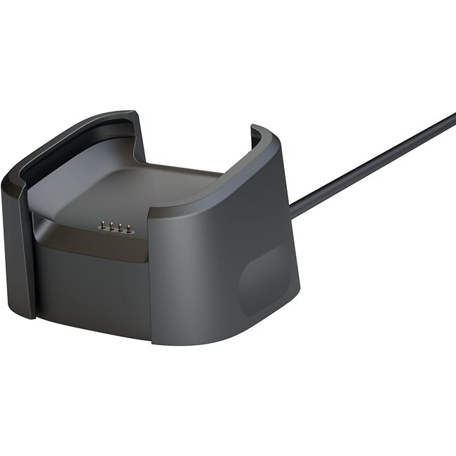 Case2go - Oplaadkabel geschikt voor Fitbit Versa 1 - USB-oplaadstation - dock - 1.0 meter - Zwart