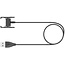 Case2go - Oplaadkabel geschikt voor Fitbit Charge 2 - USB-kabel - 1.0 meter - Zwart