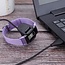 Case2go - Oplaadkabel geschikt voor Fitbit Charge 3 - USB-kabel - 1.0 meter - Zwart