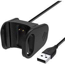 Case2go - Oplaadkabel geschikt voor Fitbit Charge 3 - USB-kabel - 1.0 meter - Zwart