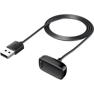 Case2go Case2go - Oplaadkabel geschikt voor Fitbit Luxe / Fitbit Charge 5 & 6 - USB-kabel - 1.0 meter - Zwart