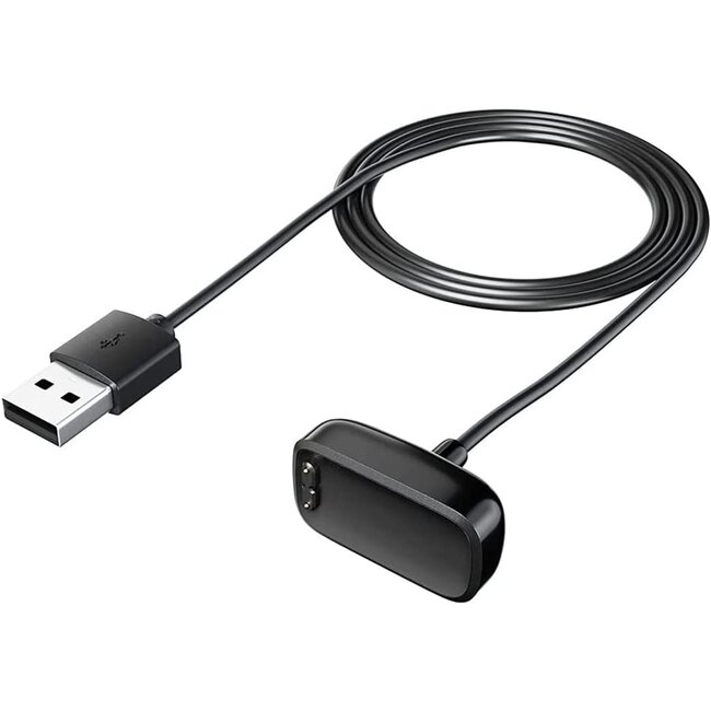 Case2go - Oplaadkabel geschikt voor Fitbit Luxe / Fitbit Charge 5 & 6 - USB-kabel - 1.0 meter - Zwart