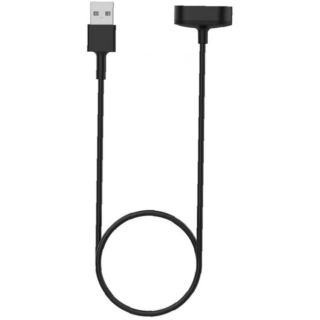 Case2go - Oplaadkabel geschikt voor Fitbit Inspire (1ste gen) - USB-kabel - 1.0 meter - Zwart