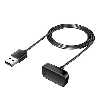 Case2go Case2go - Oplaadkabel geschikt voor Fitbit Inspire (1ste gen) - USB-kabel - 1.0 meter - Zwart