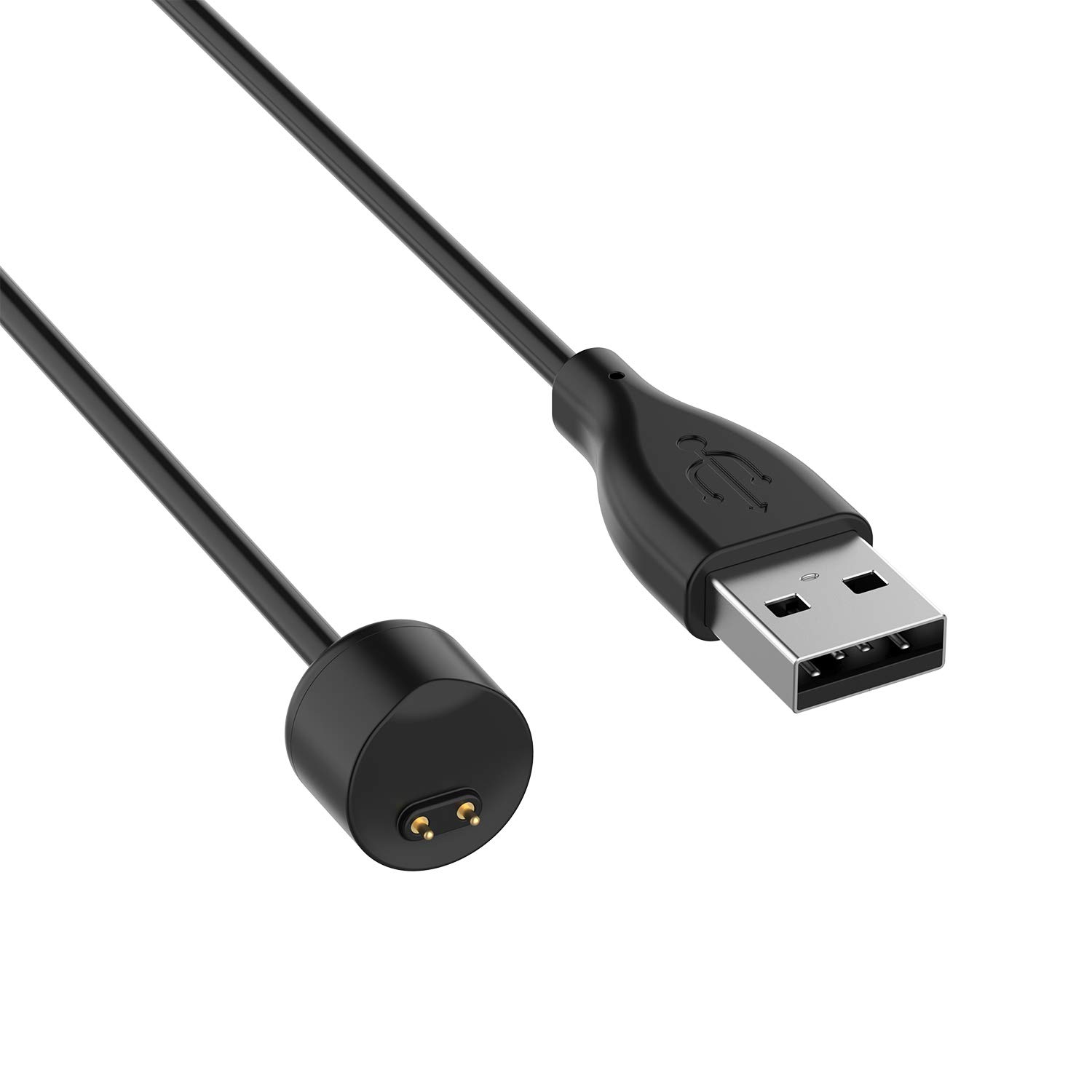 Case2go - Oplaadkabel geschikt voor Xiaomi Mi Band 5/6 - USB-kabel - 0.50 meter - Zwart afbeelding