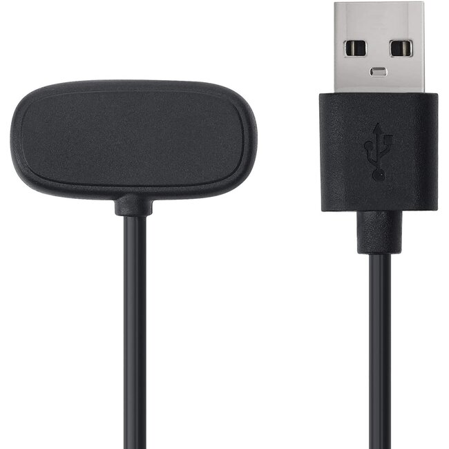 Case2go - Oplaadkabel geschikt voor Huami Amazfit GTR3 / GTS3 / GTR3 PRO - USB-kabel - 1.00 meter - Zwart